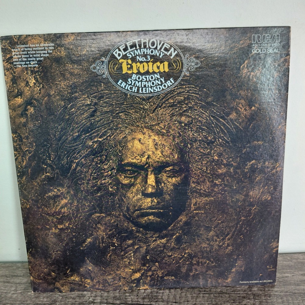 Beethoven Symphony No. 3 Eroica Boston Symphony Erich Leinsdorf RCA Vinyl LP